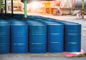 Tambores metalicos azules 2