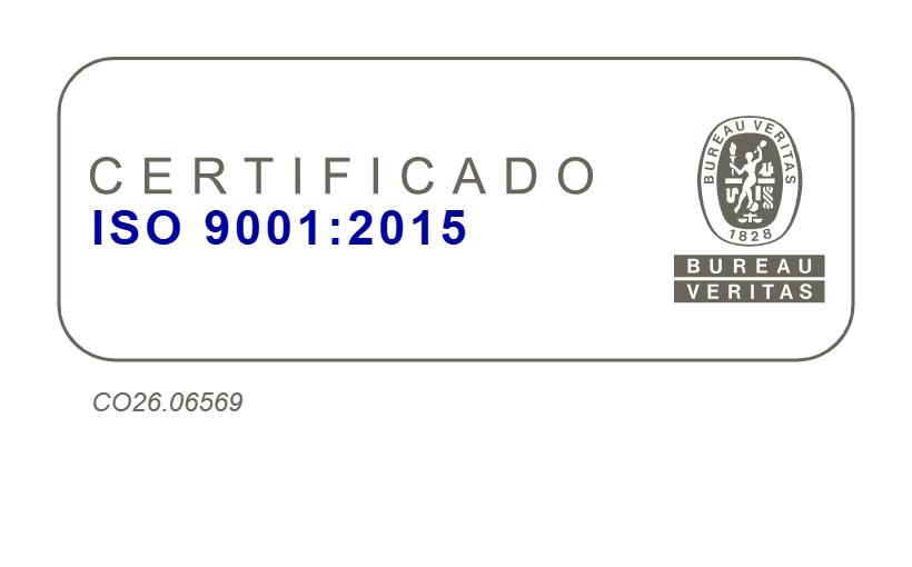 Marca de certificación ISO 9001:2015 de Bureau Veritas